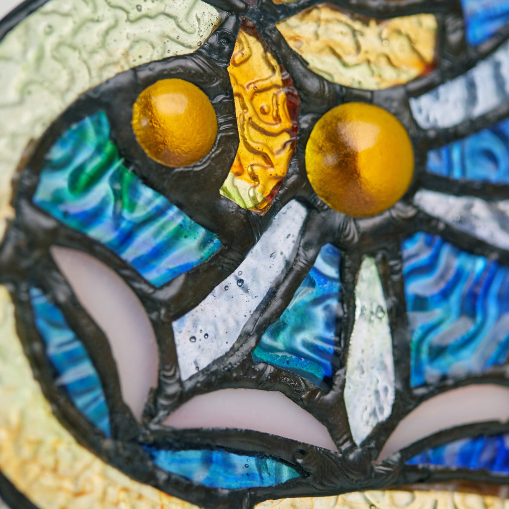 22 H Victorian Stained Glass Window Panel by River of Goods