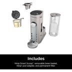 Stone Single-Serve Coffee Maker, K-Cup Compatible, 56oz Reservoir, Grounds Brewing, Iced Coffee