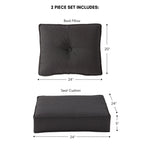 Sunbrella 2-Piece Premium Deep Seat Outdoor Cushion Set