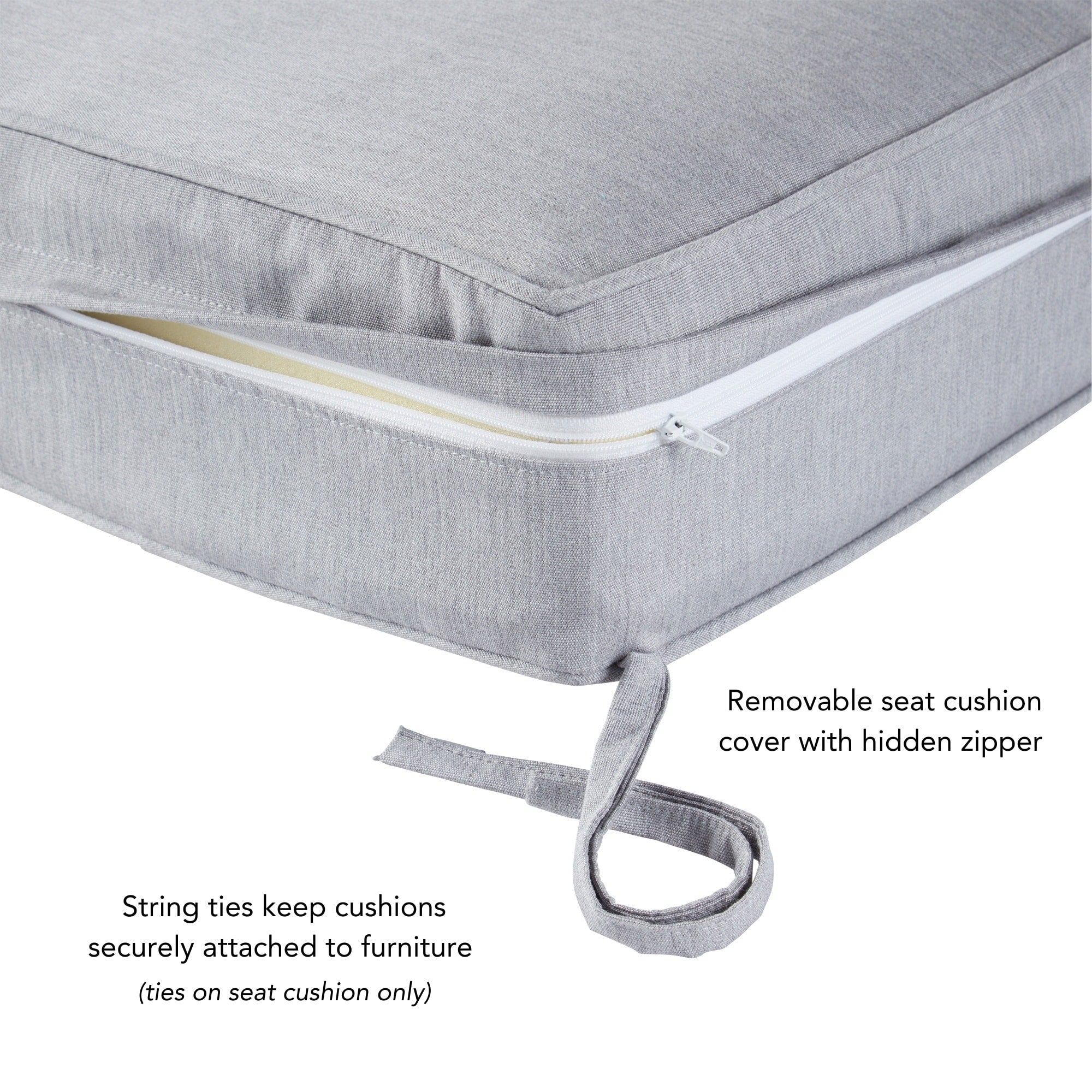 Sunbrella 2-Piece Premium Deep Seat Outdoor Cushion Set