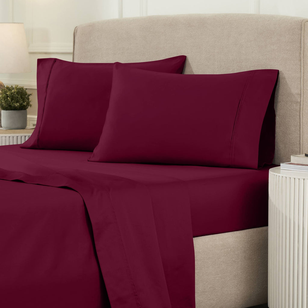 Superior Egyptian Cotton 1200 Thread Count Eco-Friendly Solid Sheet Set