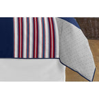 Sweet Jojo Designs Red, White and Blue Baseball Patch Sports Collection Boy 3-piece Full / Queen-size Comforter Set