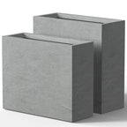 Tall Concrete Rectangle Plant Boxes / Large Indoor and Outdoor Flower Planters