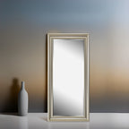 Tall Mirror Full Body Oversized Mirror Smooth Faux Wood Frame Rectangle Wall Mounted Hanging Mirror