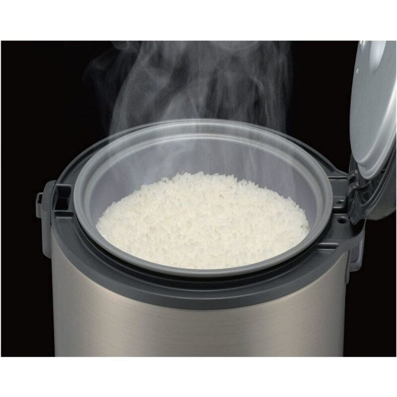 Tiger JNP-S55U-HU 3-Cup Rice Cooker and Warmer, Stainless Steel Gray