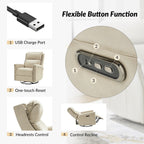 Tobias Traditional Swivel And Rocker Power Recliner Set of 2 by HULALA HOME