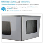 Transolid EWS-2422S 24-in W x 22-in D x 35-in H Stainless Steel Laundry Sink and Wash Stand - 24-in x 22-in