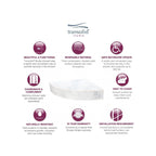 Transolid Studio 14-In X 14-In Solid Surface Wall-Mount Corner Shower Seat - 14.5 x 14.25 x 3