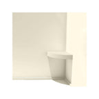 Transolid Studio 14-In X 14-In Solid Surface Wall-Mount Corner Shower Seat - 14.5 x 14.25 x 3