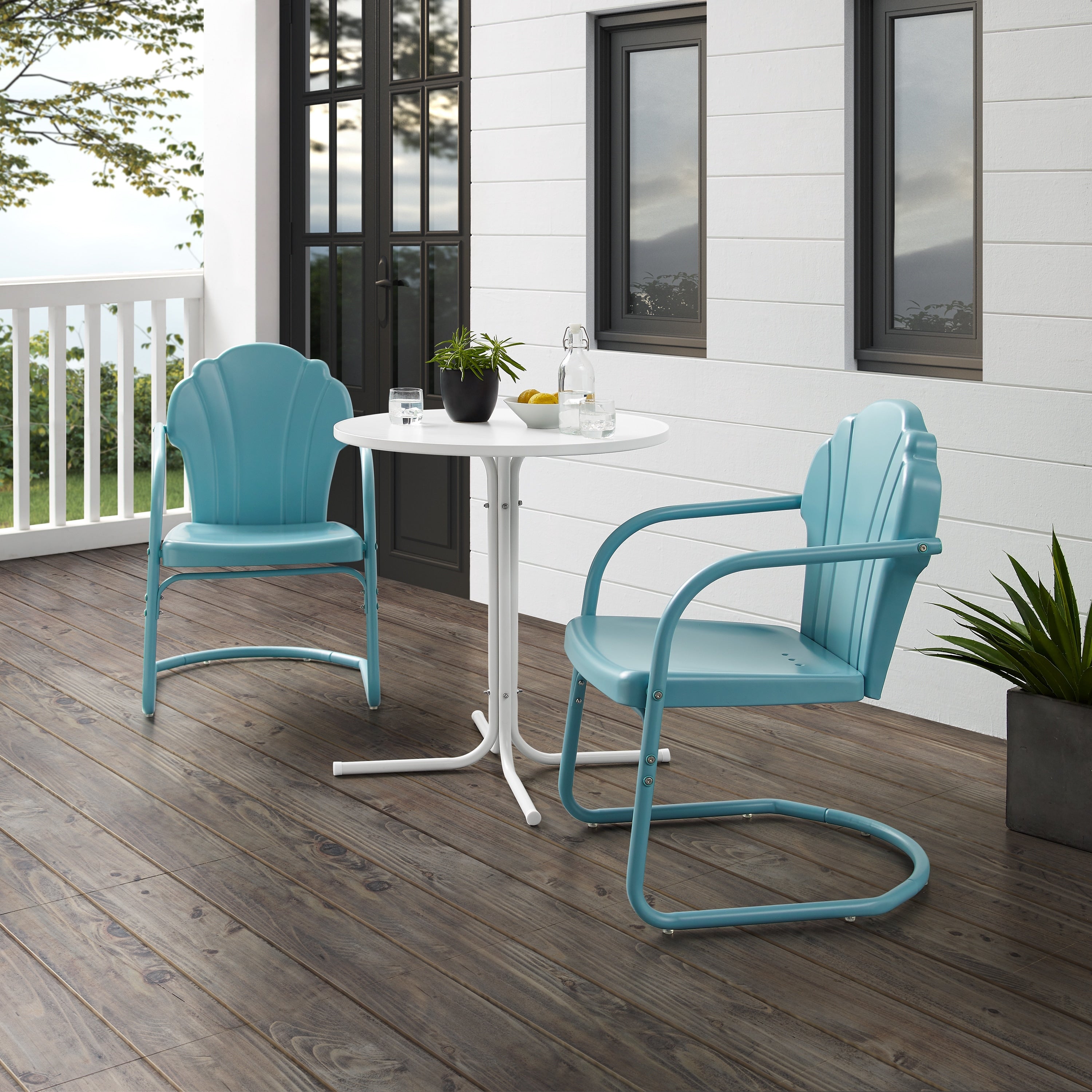 Crosley Tulip 3Pc Outdoor Bistro Set - 98 W x 29 D x 32.88 H