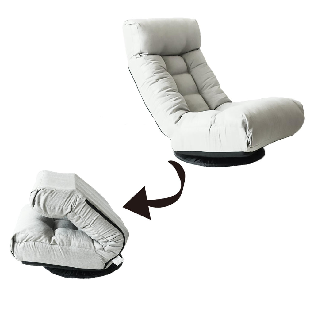 Upholstered Armless Recliner Set with Ottoman and Adjustable Headrest