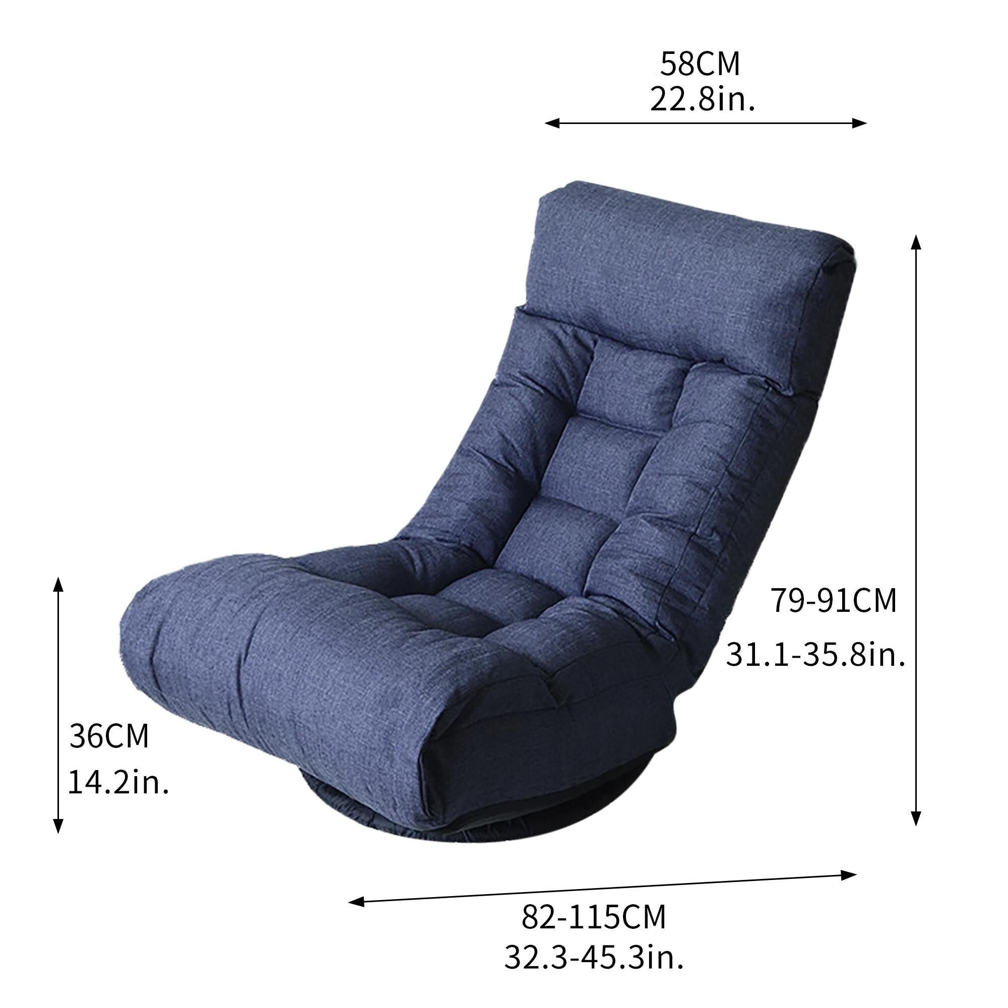 Upholstered Armless Recliner Set with Ottoman and Adjustable Headrest