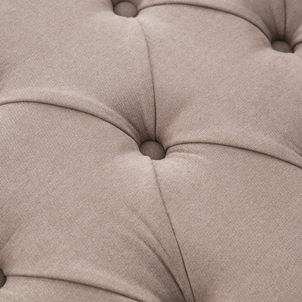 Upholstered Storage Bench Arm Bench Entryway Bench with Tufted Flip Top 50.4 Inches