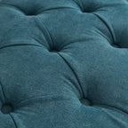 Upholstered Storage Bench Arm Bench Entryway Bench with Tufted Flip Top 50.4 Inches