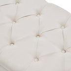 Upholstered Storage Bench Arm Bench Entryway Bench with Tufted Flip Top 50.4 Inches