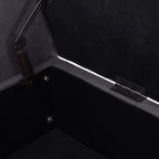 Upholstered Storage Bench Arm Bench Entryway Bench with Tufted Flip Top 50.4 Inches