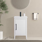 Vanity Art 20 or 24 or 30 Single Sink Bathroom Vanity Cabinet with Ceramic Top