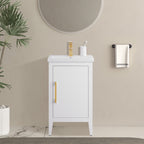 Vanity Art 20 or 24 or 30 Single Sink Bathroom Vanity Cabinet with Ceramic Top