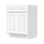 Vanity Art 24-inch Solid Wood Single Sink Bathroom Vanity Cabinet
