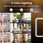 Vanity Set With Mirror and Lamp Home Makeup Dressing Table with Stool