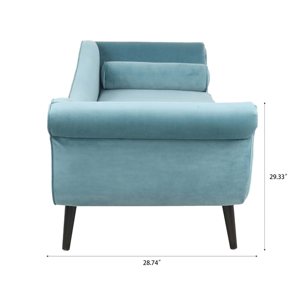 Vintage Chaise Lounge with Scroll Arms by Christopher Knight Home