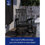 WINSOON All Weather Outdoor Rocking Chair, Set of 2