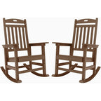 WINSOON All Weather Outdoor Rocking Chair, Set of 2