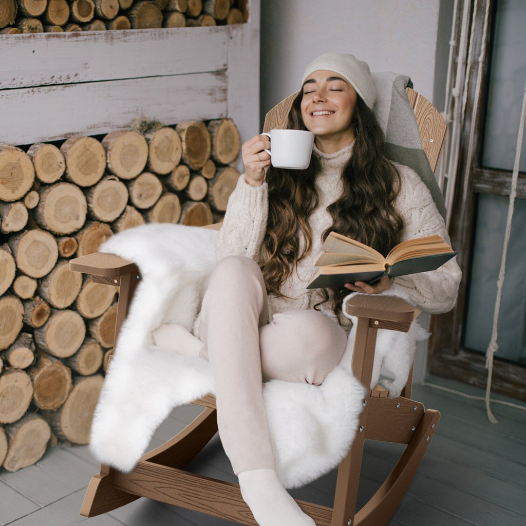 WINSOON All Weather Outdoor Rocking Chair, Set of 2