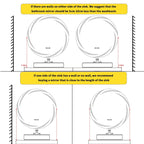 Waterproof LED Touch Light Bathroom Mirror Anti fog Vanity Dimmable