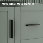 Wavy Line 30/36/48 Bathroom Vanity Set with Sink & Faucet