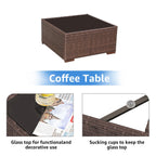 Wicker/ Steel 7-piece Outdoor Cushioned Sectional Sofa Set