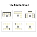 Wicker/ Steel 7-piece Outdoor Cushioned Sectional Sofa Set