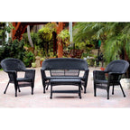 Wicker Patio 4-piece Conversation Set