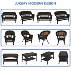 Wicker Patio 4-piece Conversation Set