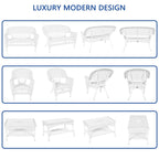 Wicker Patio 4-piece Conversation Set