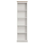 Wood Bookcase Tall Narrow Corona Collection | Furniture Dash