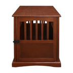 Wooden Pet Crate End Table with Lockable Door