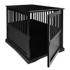 Wooden Pet Crate End Table with Lockable Door