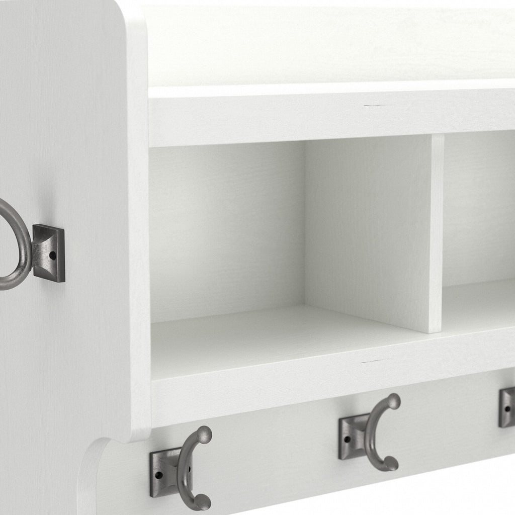 Woodland 40W Wall Mounted Coat Rack with Shelf by Bush Furniture