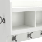 Woodland 40W Wall Mounted Coat Rack with Shelf by Bush Furniture