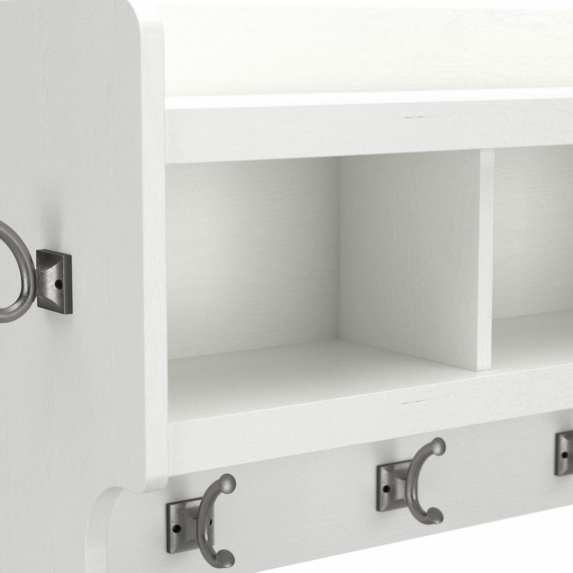 Woodland 40W Wall Mounted Coat Rack with Shelf by Bush Furniture