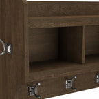 Woodland 40W Wall Mounted Coat Rack with Shelf by Bush Furniture