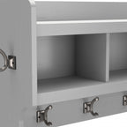 Woodland 40W Wall Mounted Coat Rack with Shelf by Bush Furniture