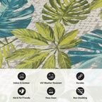 World Rug Gallery Contemporary Tropical Floral Indoor/Outdoor Area Rug