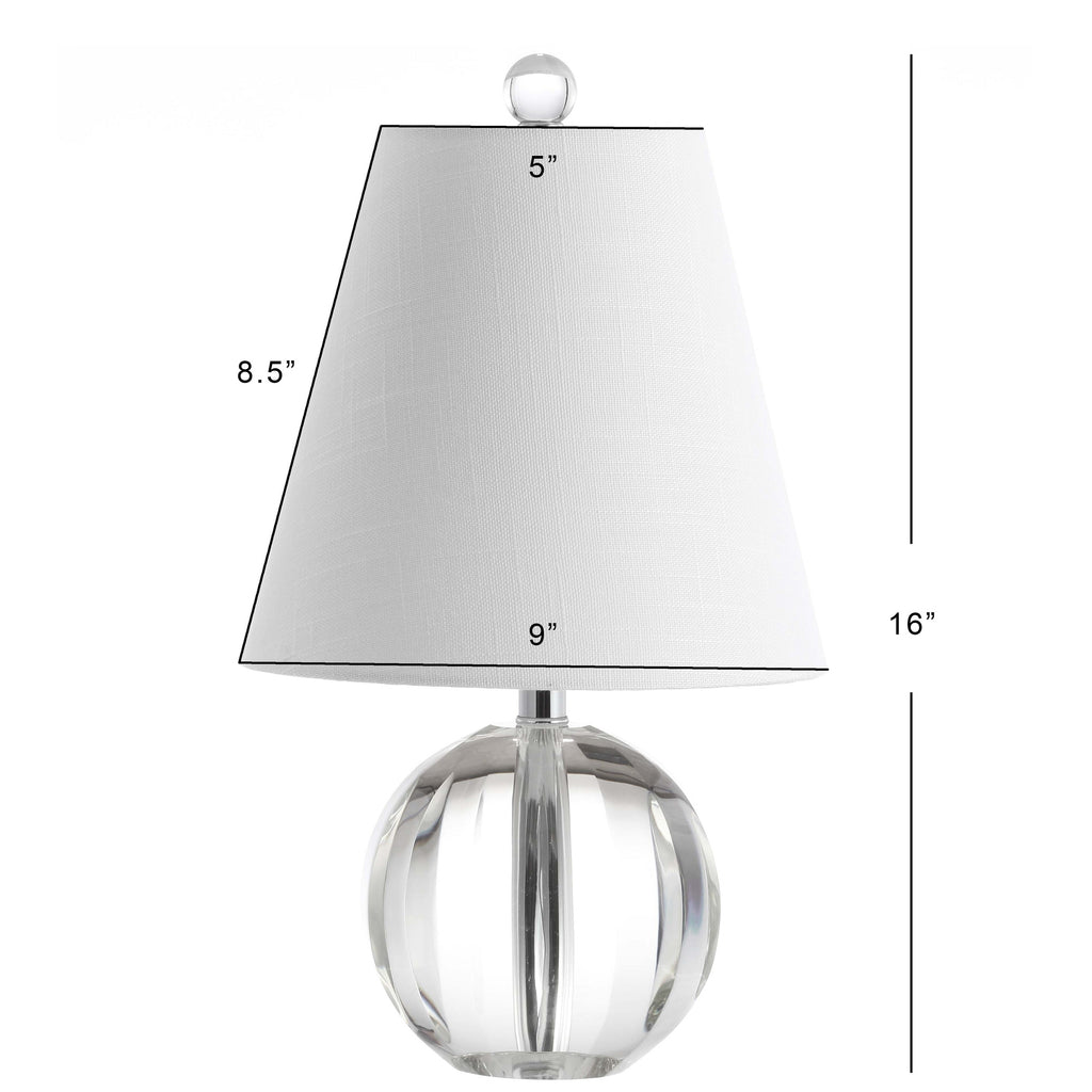 Goddard 16 Crystal Ball/Metal LED Table Lamp, By JONATHAN Y