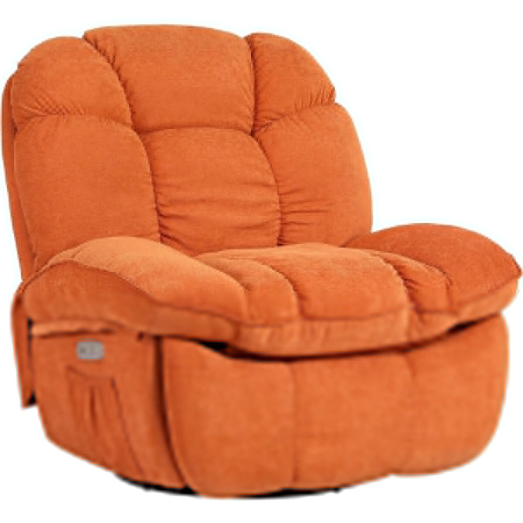 XINMICS Swivel Power Recliner Chair, Massage Rocker Recliners with Heated ,USB, USB-C and Side Pocket