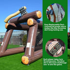 XJUMP Inflatable Axe Throwing Target Game with Air Blower and Foam Axes, Commercial Grade Rental, Lightweight, Outdoor Play