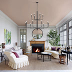 15-Light Minimalist Candlestick Chandelier, 2 Tier Ancient Design - 48