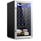 Yeego 17 Inch Single Zone 27-Bottle Freestanding Wine Cooler Mini Fridge - 16.9 inch