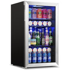 Yeego 19 Inch 140 Cans Single Zone Freestanding Beverage Cooler Refrigerator - 19 inch